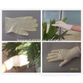Yellow powder free and powdered M5.5 vinyl gloves in alibaba